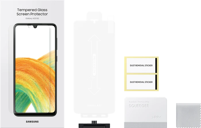 Samsung Tempered Glass Screen Protector für Galaxy A33 5G