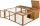 Trixie Freilaufgehege mit Abdeckung, 150x53x150cm, Dunkelbraun (62280)