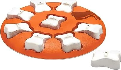 Outward Hound Dog Smart Interactive Treat Puzzle Dog Toy, orange