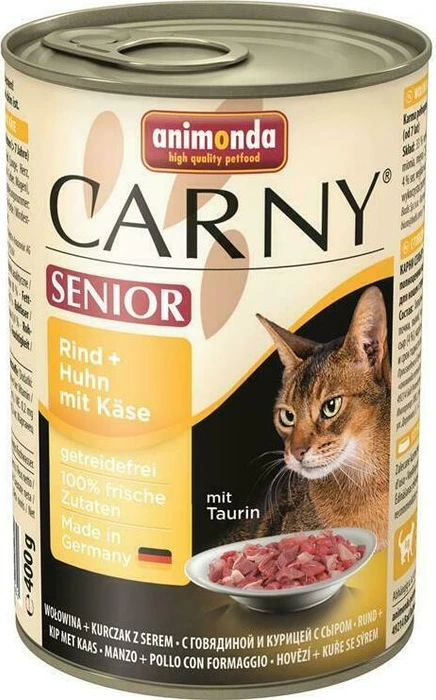 animonda Carny Senior Rind + Huhn mit Käse, 400g
