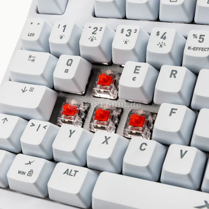 Xtrfy K2, weiß, Kailh RED, USB, DE