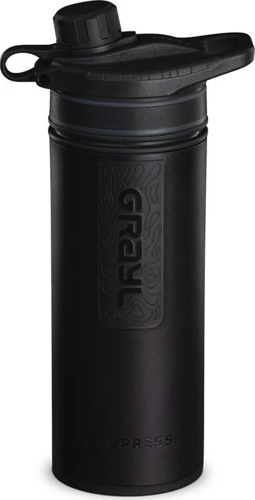 Grayl Geopress Wasserfilter Trinkflasche 710ml covert black