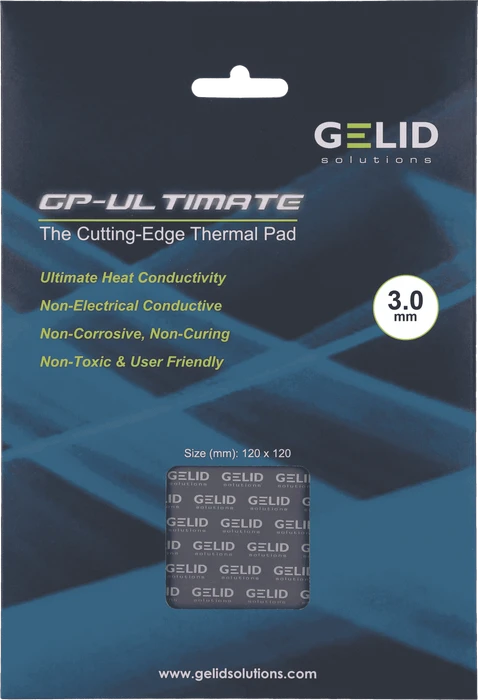 Gelid Solutions GP-Ultimate Wärmeleitpad 120x120x3mm, 1 Stück