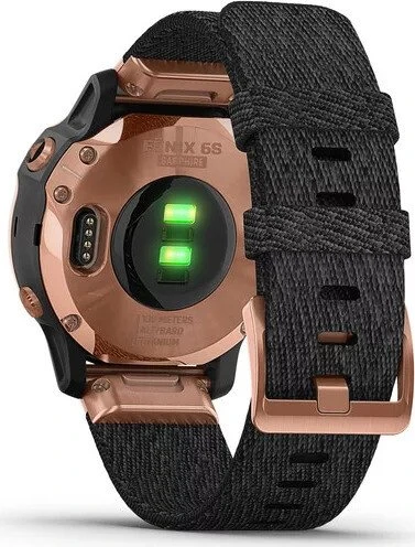 Garmin Fenix 6S Sapphire rosegold/heathered black nylon