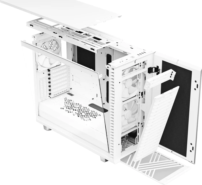 Fractal Design Define 7 White TG Clear Tint, Glasfenster, schallgedämmt