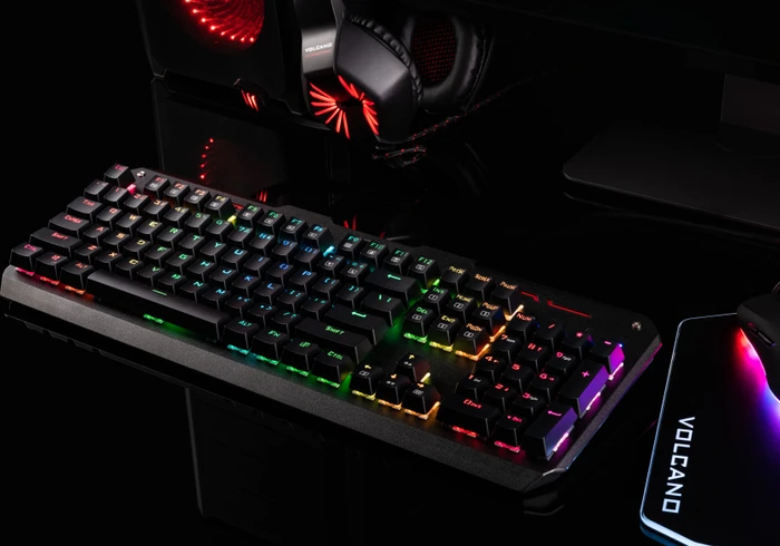 Modecom Volcano Hammer RGB, LEDs RGB, Gaote Outemu BLUE, USB, DE