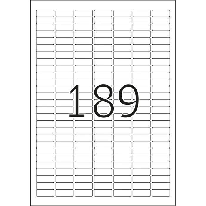 Herma Typenschildetiketten Special, 25x10mm, wetterfest, silber, matt, 25 Blatt (4725 Etiketten)