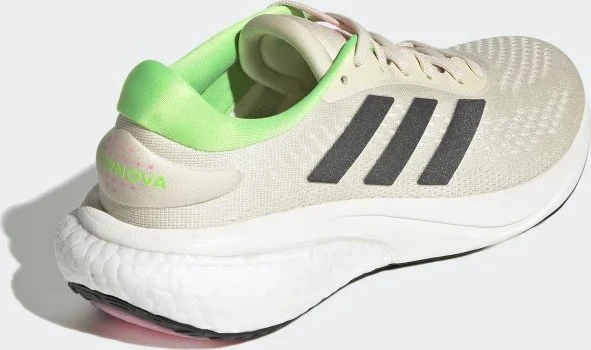adidas Supernova 2 ecru tint/night metallic/solar green (Damen)