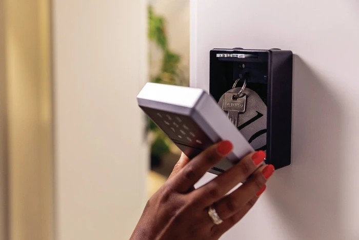 ABUS KeyGarage 787 Smart Bluetooth zur Wandmontage Schlüsselkasten Bluetooth, schwarz/silber