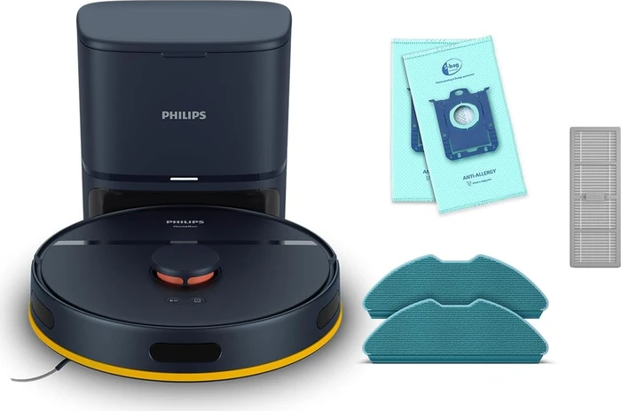 Philips XU2100/10 HomeRun 2000 Series Saug-/Wischroboter mitternachtsblau inkl. Absaugstation