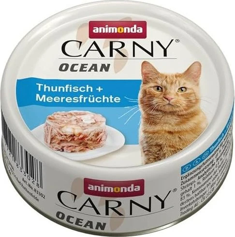 animonda Carny Ocean Thunfisch und Meeresfrüchte, 960g (12x 80g)