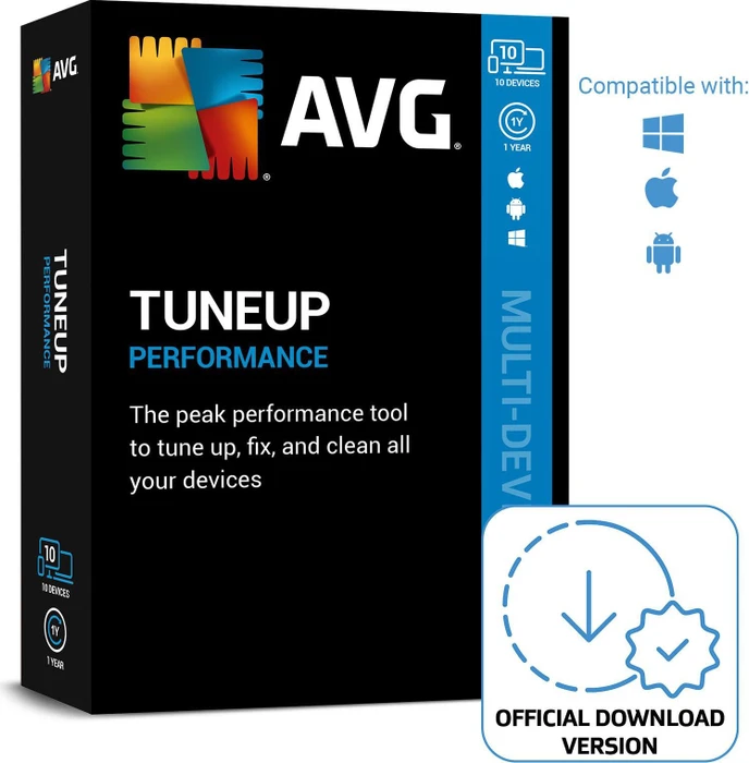 Avast AVG TuneUp ,1Jahr, 10 User (ESD) (PC) (TUD.10.12M)