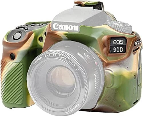 EasyCover Silikonhülle für Canon 90D camouflage