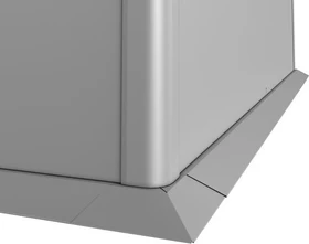 Biohort Mähkante für Hochbeet L100 silber-metallic