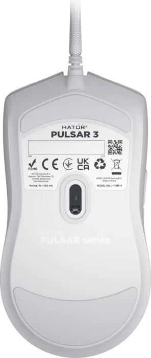 Hator Pulsar 3 Gaming Mouse weiß, USB