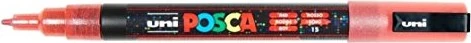 Uni-Ball POSCA PC-3ML Acrylmarker glitterrot