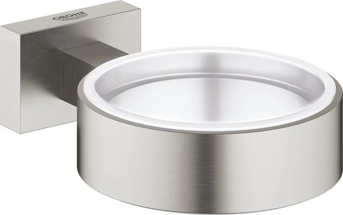 Grohe Essentials Cube Halter für Zahnputzbecher supersteel