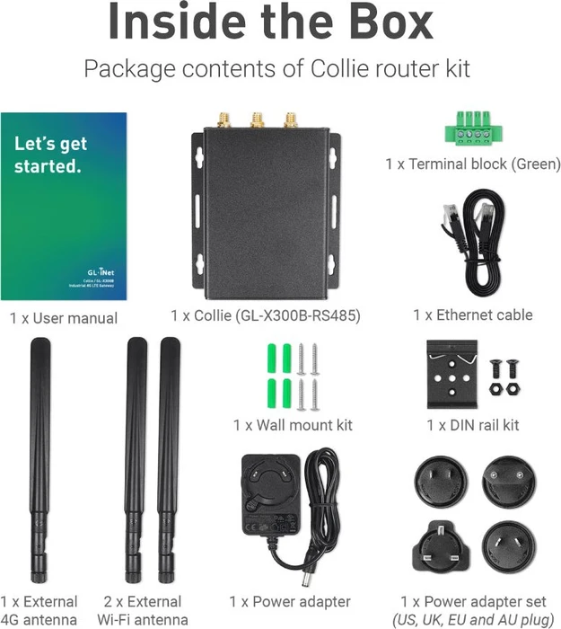 GL.iNet GL-X300B Collie, Industrial, LTE