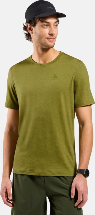Odlo Natural Merino 160 Baselayer Funktionsshirt kurzarm guacamole (Herren)