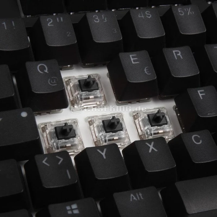 Ducky One RGB PBT schwarz, LEDs RGB, MX RGB BLACK, USB, DE