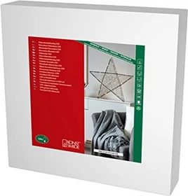 Konstsmide Metallstern schwarz LED 100x bernstein