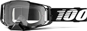 100% Armega Schutzbrille black/clear