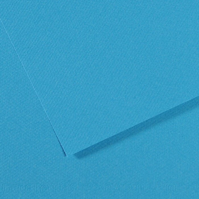 Canson Mi-Teintes Zeichenpapier, 500x650mm, glatt, türkis, 10 Blatt
