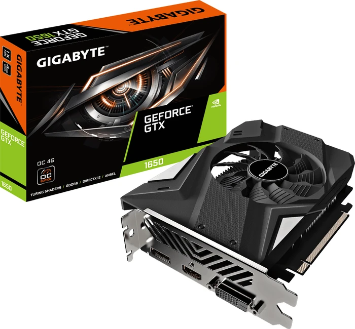 GIGABYTE GeForce GTX 1650 D6 OC 4G (Rev. 2.0), 4GB GDDR6, DVI, HDMI, DP