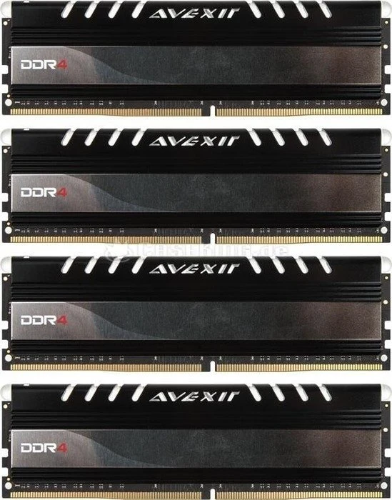 Avexir Core Series LED rot UDIMM 32GB Kit, DDR4-2666, CL16-16-16-36
