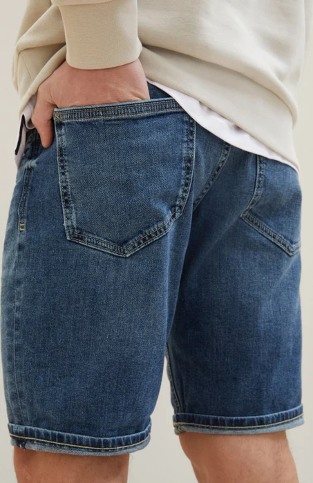 Tom Tailor Josh Jeansshorts Jeans mid stone wash denim (Herren)