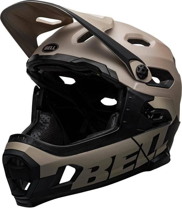 Bell Super DH MIPS Fullface-Helm matte/gloss sand/black camo