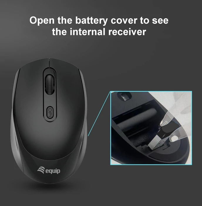 Equip Wireless Mouse schwarz, USB