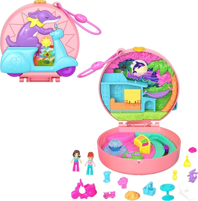 Mattel Polly Pocket - Abenteuer Moped Schatulle