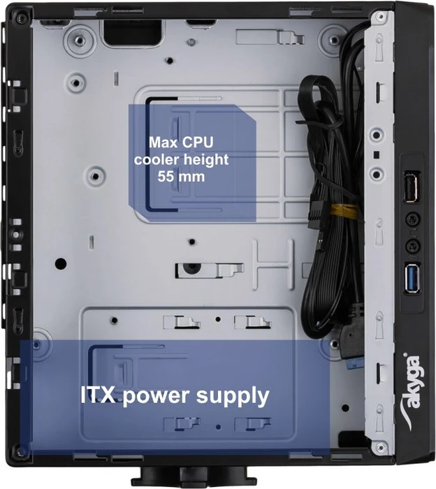 Akyga AK-101-01BK VESA, Mini-ITX, 150W