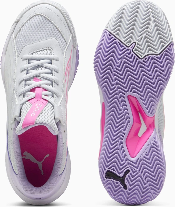 Puma Nova Court silver mist/puma white/vivid violet (Damen)