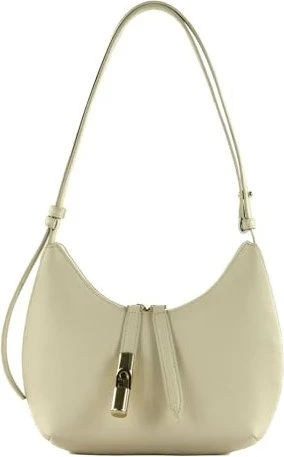 Furla Goccia S Schultertasche panna