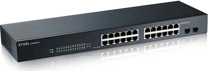 Zyxel GS1900 Rackmount Gigabit Smart Switch, 24x RJ-45, 2x SFP
