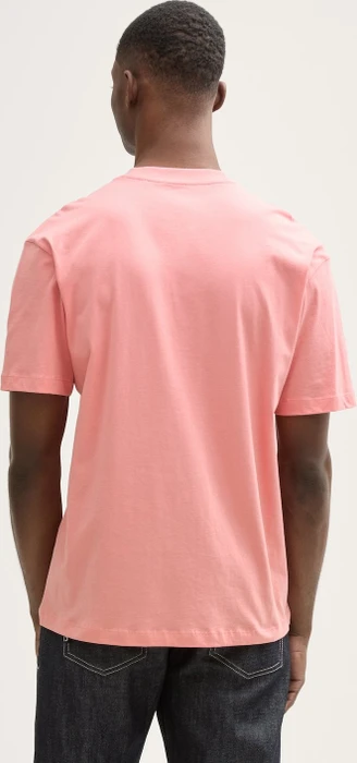 Tom Tailor Relaxed Fit aus Baumwolle T-Shirt kurzarm peach pink (Herren)