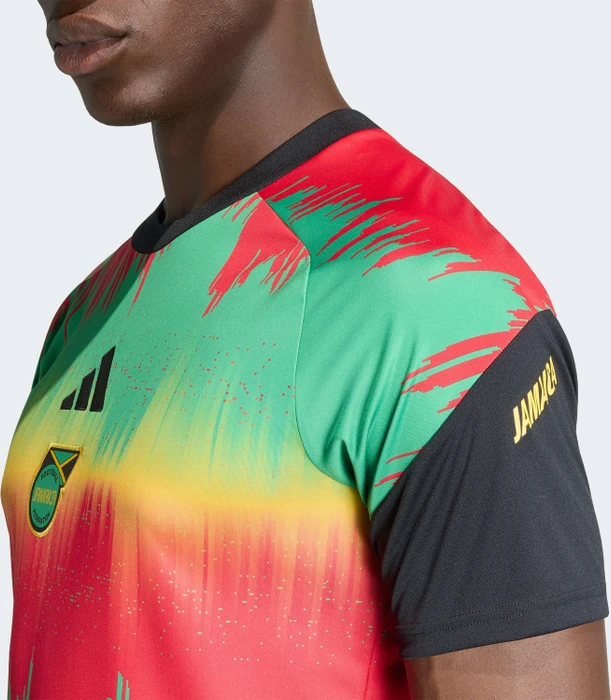adidas Jamaika 26 x Bob Marley Home 2026 Aufwärmtrikot kurzarm (Herren)