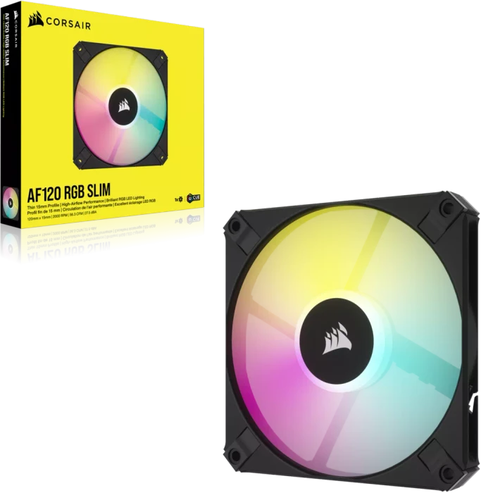 Corsair AF Series iCUE AF120 RGB Slim, schwarz, 120mm