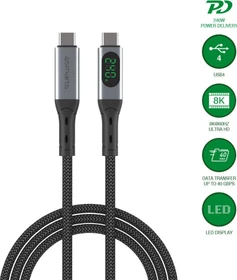 4smarts USB4 Kabel DigitCord Enterprise 240W 1.5m schwarz