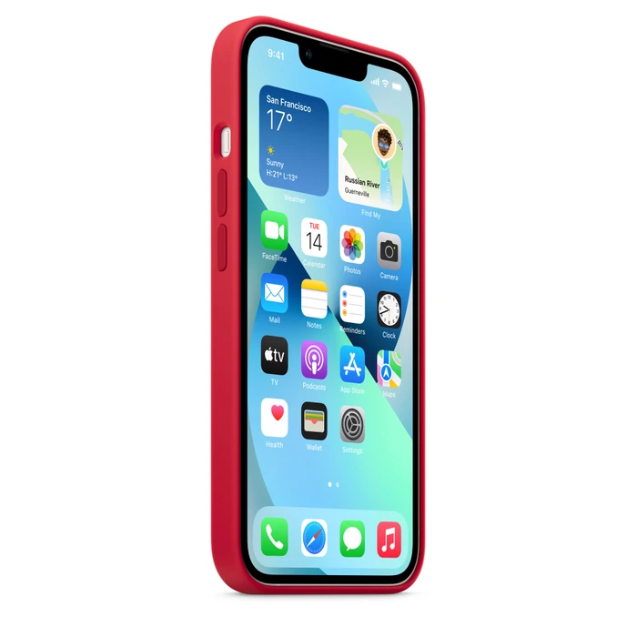 Apple Silikon Case mit MagSafe für iPhone 13 (PRODUCT)RED