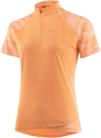 Löffler Barkly Rise Half-Zip Trikot kurzarm papaya (Damen)