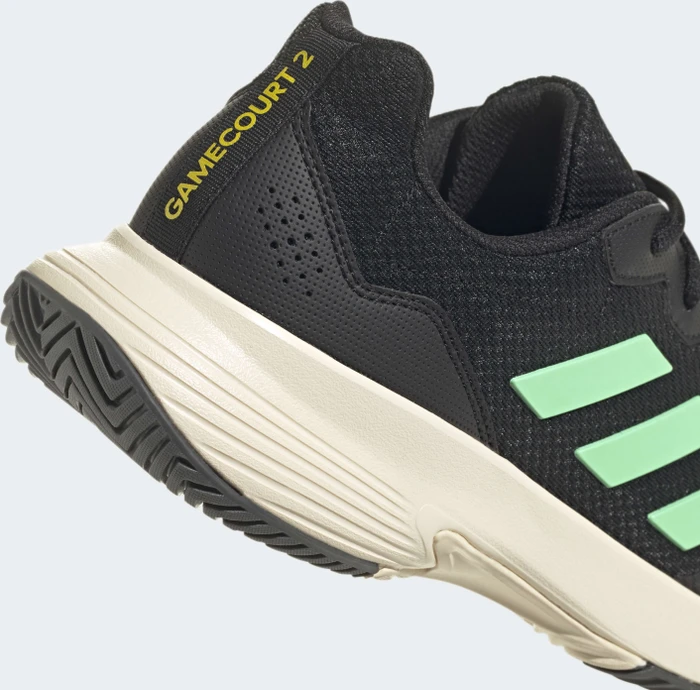 adidas Gamecourt 2.0 core black/beam green/beam yellow (Herren)
