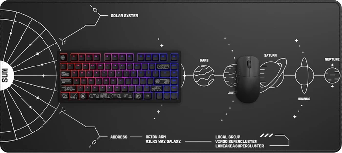 Dark Project ALU81A Terra Nova Wireless Gaming Keyboard, schwarz, LEDs RGB, g3ms Moonstone, USB/Bluetooth, US