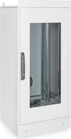Digitus Professional Indoor Serverschrank 24HE, Sicherheitsglastür, IP55, grau, 600mm tief
