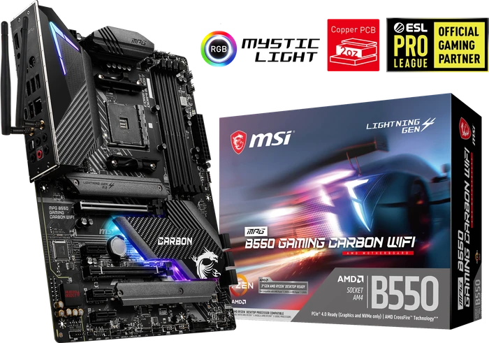 MSI MPG B550 Gaming Carbon WIFI (AMD AM4)