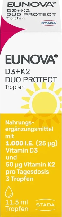 Stada Eunova DuoProtect D3 + K2 1000 I.E. Tropfen, 11.5ml