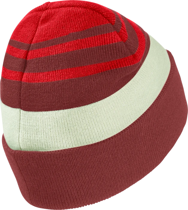 Jack Wolfskin Stripy Knit Beanie siren red (Junior)