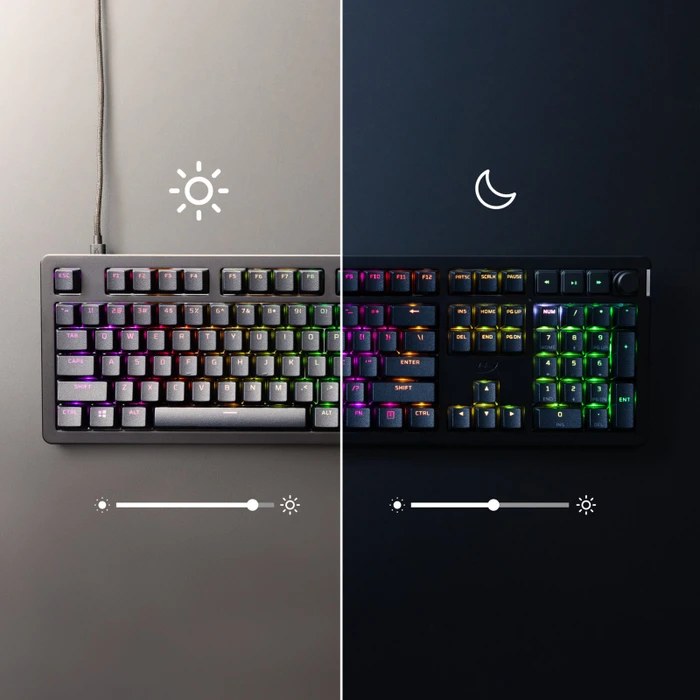 HP HyperX Alloy Rise 75, PBT, LEDs RGB, hot-swap, HyperX Linear, USB, DE